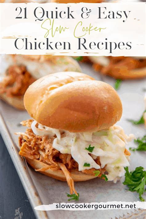 21 Quick and Easy Slow Cooker Chicken Recipes - Slow Cooker Gourmet