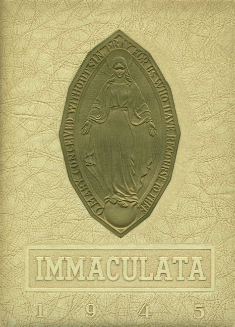1945 yearbook from Immaculate Conception High School from Montclair ...