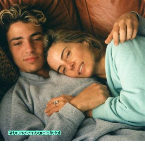 Filho De Bruna Lombardi E Riccelli - Bruna Lombardi posta foto rara com o filho e seguidores confundem com o ...