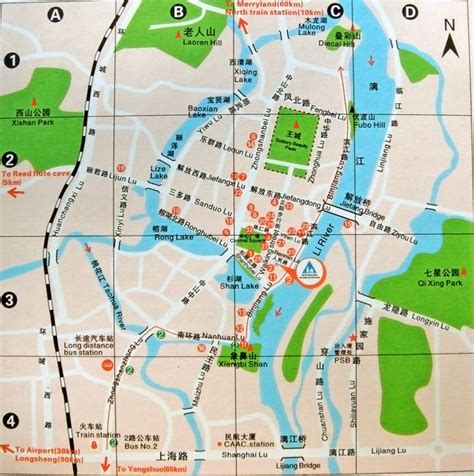 Guilin Tourist Map - Guilin China • mappery