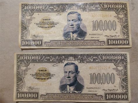 Trying to authenticate $100,000 bill — Collectors Universe