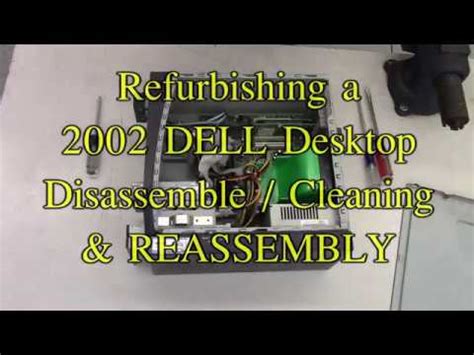 restoring   dell desktop computer disassemble clean repair