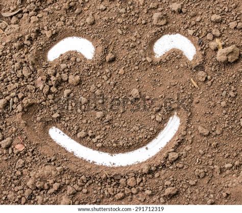 smiley face dirt stock photo edit
