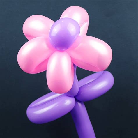 how to make flower with balloons