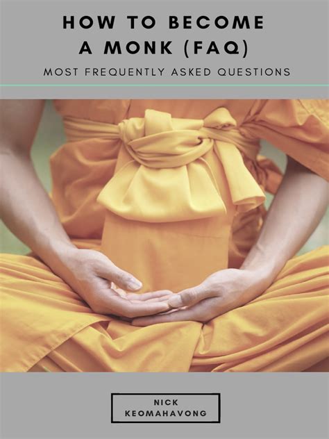 how to become a monk in usa