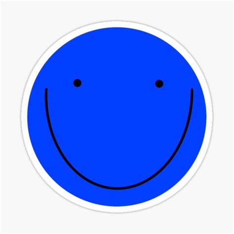 "BLUE SMILE EMOJI" Sticker for Sale by vazqpete | Redbubble