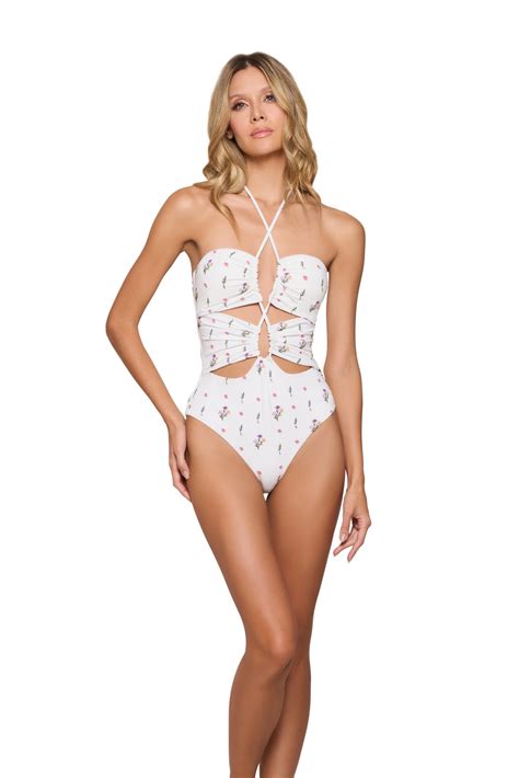 Halter Lace Up One Piece – karolbeachwear