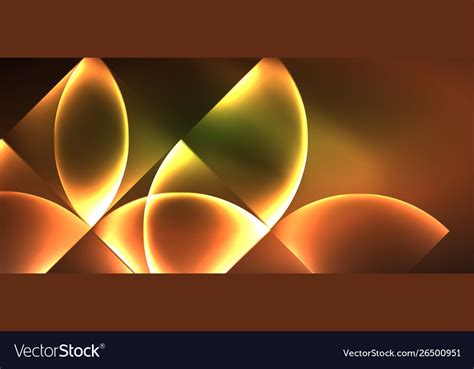 Techno glowing glass geometric shapes Royalty Free Vector