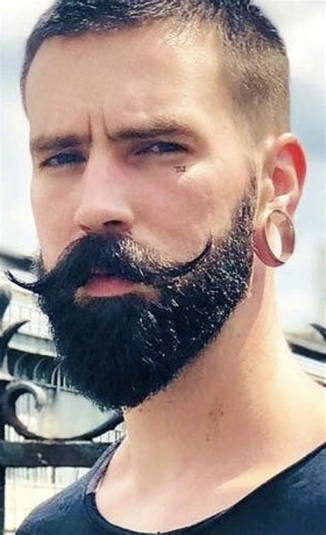 Handlebar Mustache With Beard