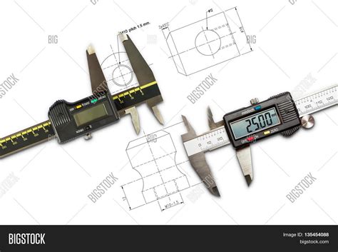 digital vernier image photo  trial bigstock