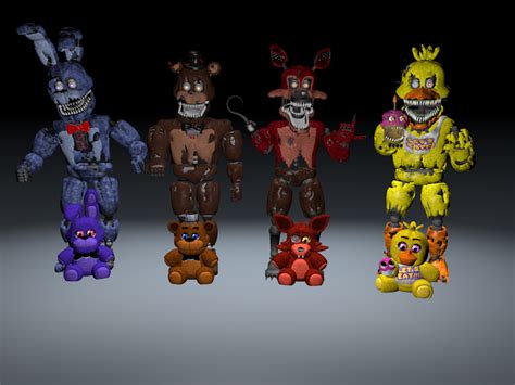 Nightmare And Plushies by DevonFnaf on DeviantArt