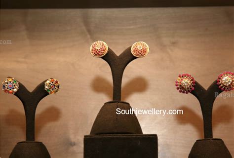 Gold Studs - Indian Jewellery Designs