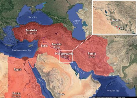 Babylonian Empire Map 600 Bc