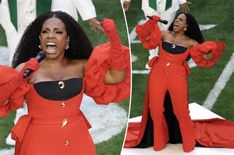 Sheryl Lee Ralph wears red Harbison for Super Bowl 2023 performance