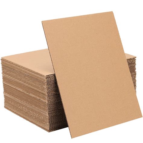 Amazon.com: HOZEON 300 Pack Corrugated Cardboard Sheets 5 x 7 x 1/16 ...