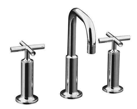 Kohler Purist Widespread Bathroom Faucet in Polished Chrome Finish ...