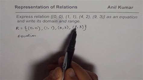 write set  ordered pair relation   equation youtube