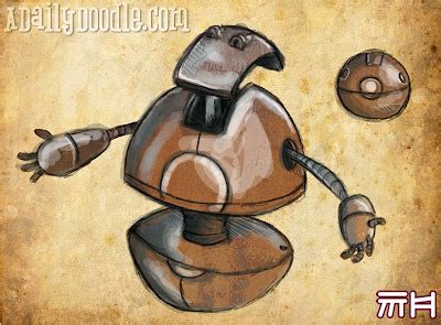 daily doodle ball robot concept