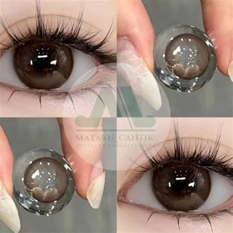 jual softlens db coklat natural korean   mm normal