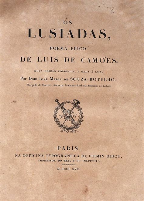 Luis De Camões Poesias - Livro, "OS LUSÍADAS POEMA ÉPICO DE LUIS DE CAMÕES,