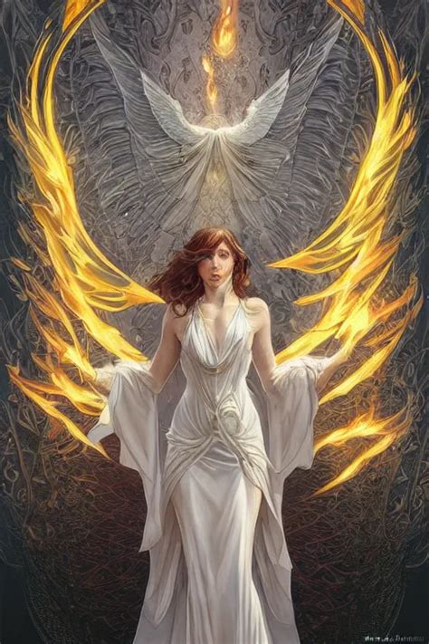 a beautiful einged angel, pale and thin and wan, silk | Stable ...