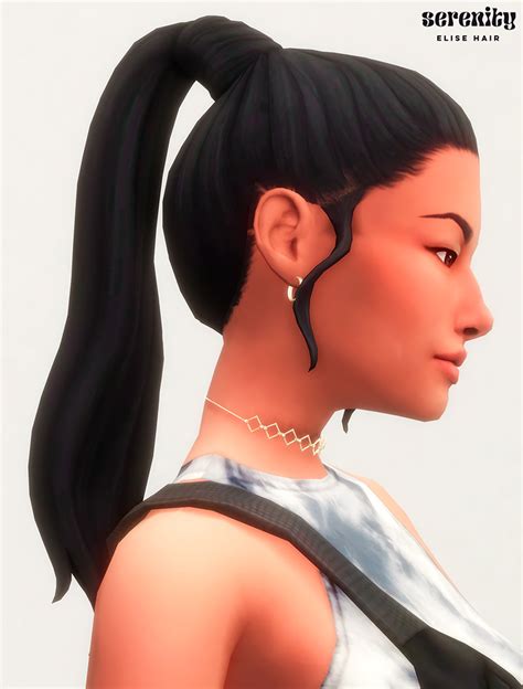Best Sims 4 Maxis Match Ponytail Hair CC (All Free) – FandomSpot