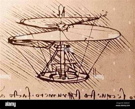 Leonardo da Vinci helicopter Stock Photo - Alamy