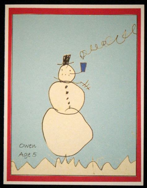 Cards by CG: Hand-drawn Snowman Cards