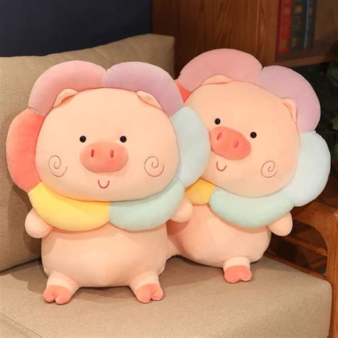 Rainbow Pig Plush Toy – ivybycrafts