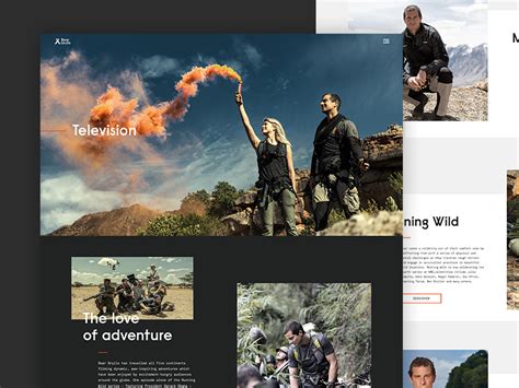 Bear Grylls Television by Outpøst® on Dribbble