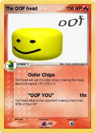 pokemon  oof head oofer chips  pokemon card