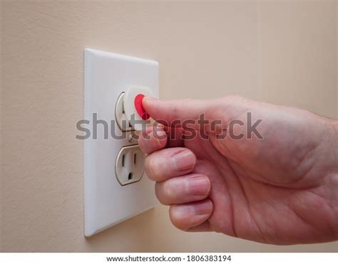 Electrical Outlet Electricity Safety Cover Prevent Stock Photo (Edit ...