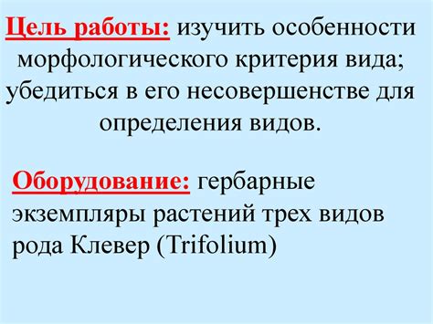 Морфологические особенности растений различных видов. (Лабораторная ...