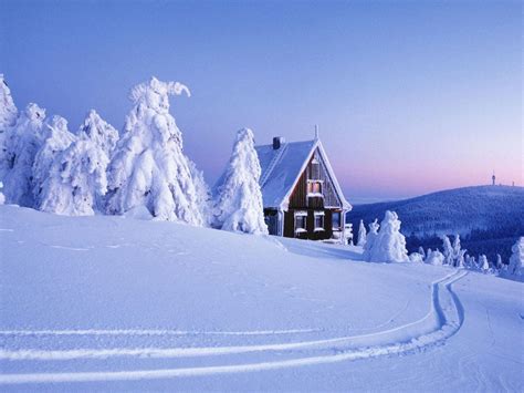 Christmas Snow Scene Wallpapers - Wallpaper Cave