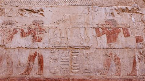 Ancient Wall Paintings In The Temple Of Hatshepsut, Egypt 23166120 ...