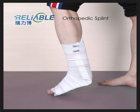 Orthopedic Fiberglass and Polyester Casting Splint for Leg Braces for