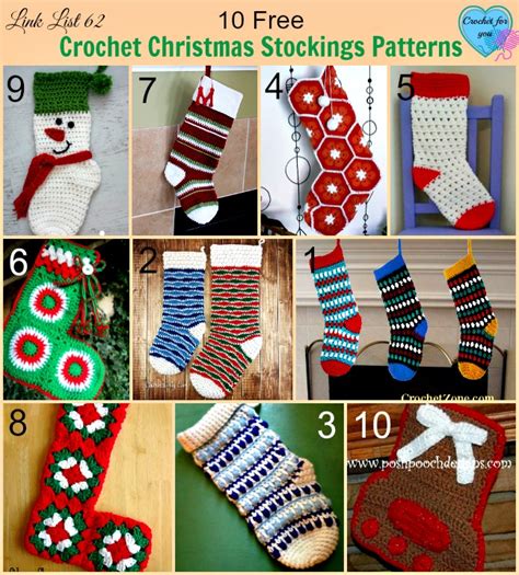 10 Free Crochet Christmas Stockings Patterns - Crochet For You