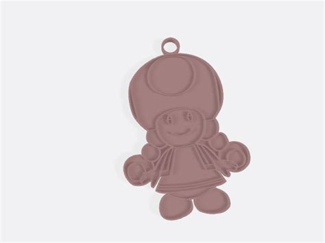 Toadette Necklace/Keychain by Blakesmakes3d | Download free STL model ...