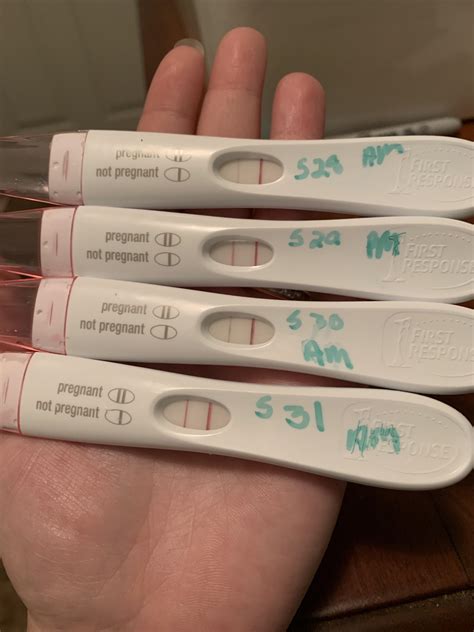 Slow line progression pregnancy test 287395-Does darker line on