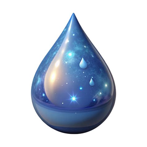 serene creative Luminous Water Transparent Background Starry Sky