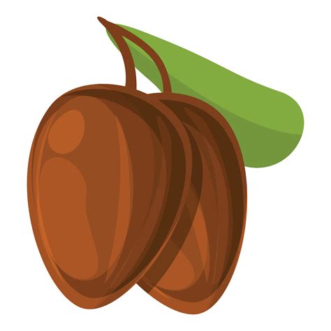 Shea tree nuts icon, cartoon style 14352911 Vector Art at Vecteezy