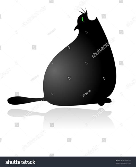 Big Fat Cat Gaping Stock Vector (Royalty Free) 50622142