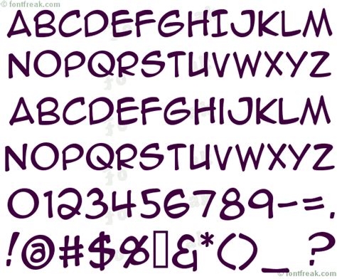 Font Freak, Anime Ace - Freeware by Blambot Fonts