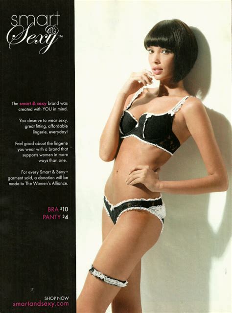 2008 Lingerie Ad, Smart and Sexy, Bra, Panties, Chemise, Sexy Model