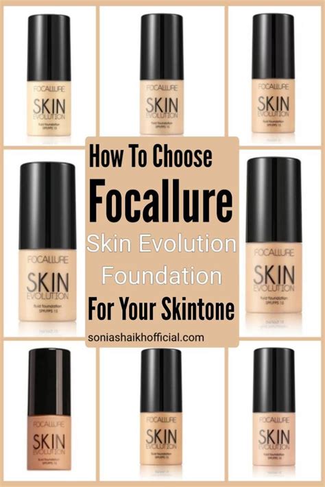 Focallure Skin Evolution Foundation Guidelines | Foundation shades ...
