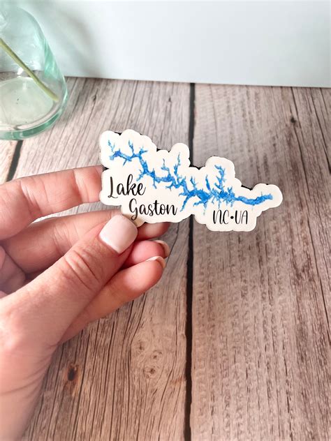 Lake Gaston Sticker Lake Gaston Art Lake Gaston Map Lake Gaston Magnet