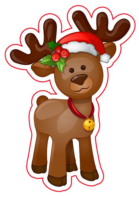Imagens natalinas rena do papai noel png | Estampado navideño