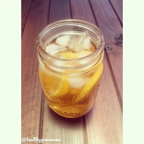 delicious homemade iced yerba mate  tulsi peppermint