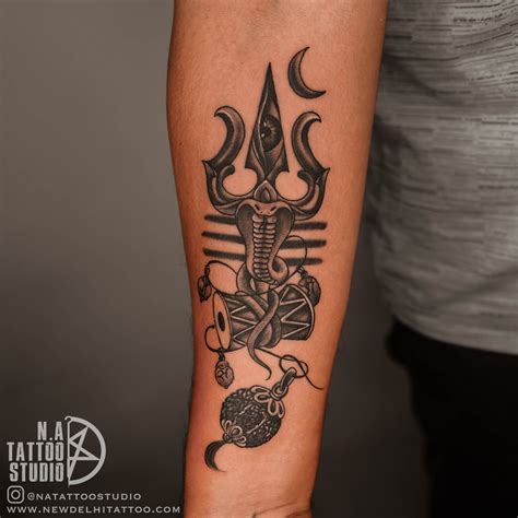 Lord Shiva Trishul Tattoo