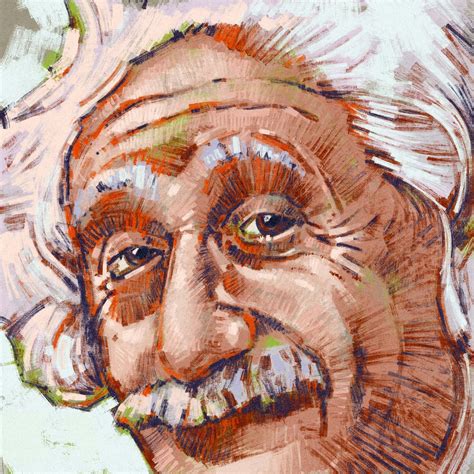 portrait  scientist albert einstein  alessandro lonati